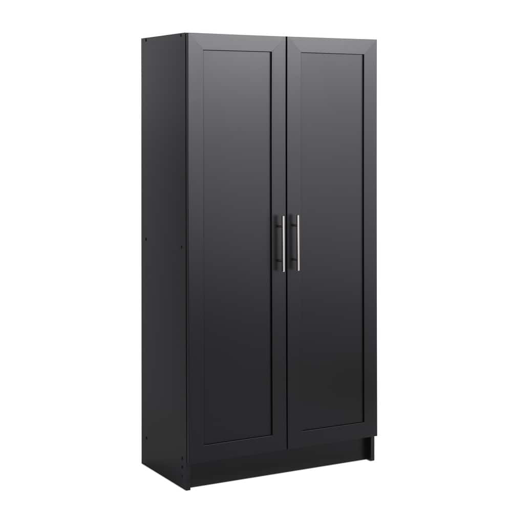 Prepac Elite Accent Cabinet with Panel Doors 16.75" D x 32" W x 65" H - 32 in W x 65 in H x 16.75 in D