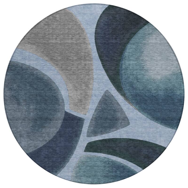 Machine Washable Indoor/ Outdoor Modern Hays Chantille Rug