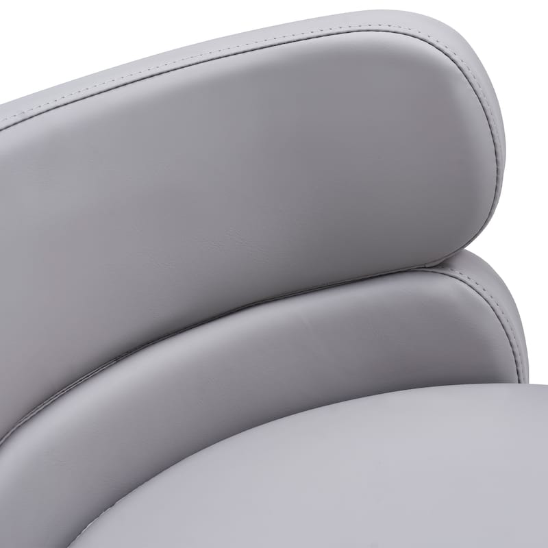 PU Modern Bar Stool Dining Chair Counter Chair with Swivel and Height Adjustment