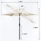 preview thumbnail 87 of 111, Autlaycil 7.5FT Patio Umbrella with Tilt and Crank