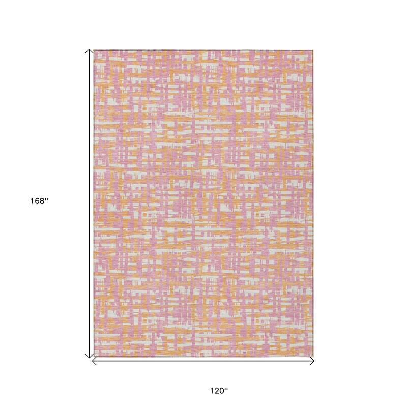 HomeRoots Abstract Transitional Rectangle Outdoor Rug