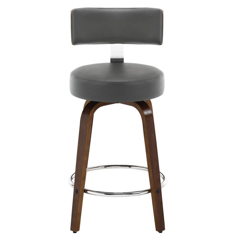 Faux Leather Upholstered Swivel Counter/ Bar Stools Set of 1/2/4