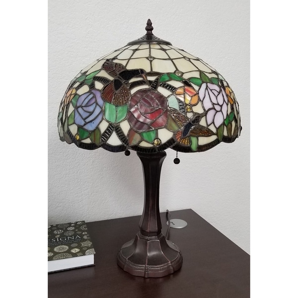 hummingbird tiffany table lamp