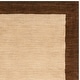 preview thumbnail 12 of 13, SAFAVIEH Handmade Himalaya Beige/ Dark Brown Border Wool Runner Rug