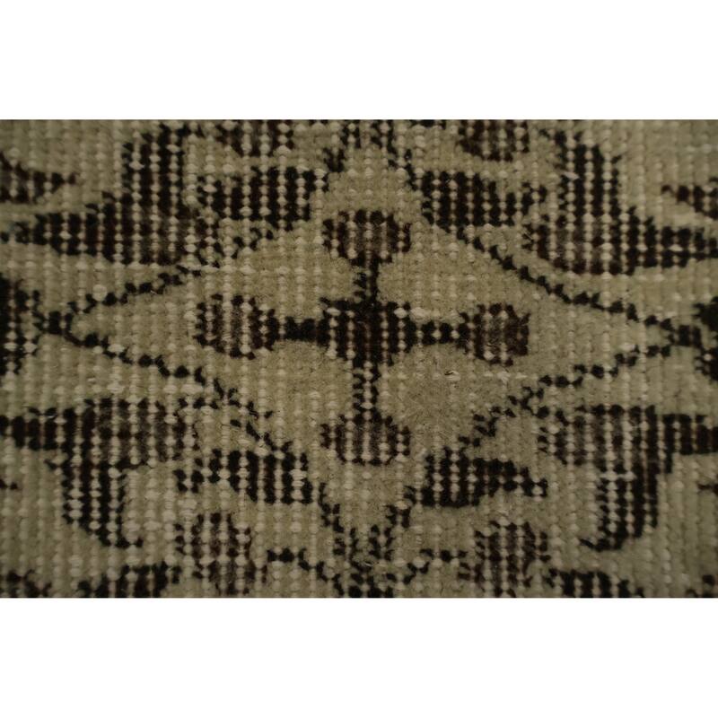 Hand Knotted Oriental 100% Wool Carpet Transitional Floral Beige & Ivories Anatolian Area Rug - 9' 2'' X 6' 2''