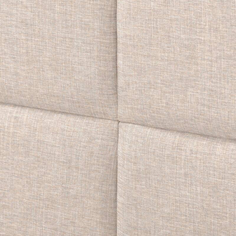 CorLiving Bellevue Dark Grey Upholstered Panel Bed, King