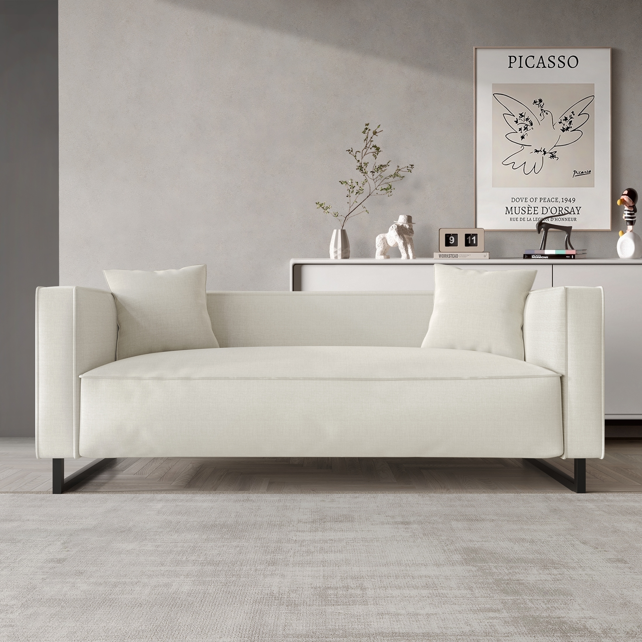 CraftPorch Mid Century Modern Upholstered Sofa
