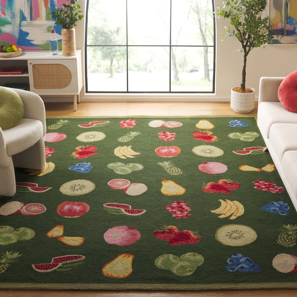 SAFAVIEH Handmade Chelsea Sefkije French Country Fruit Wool Rug