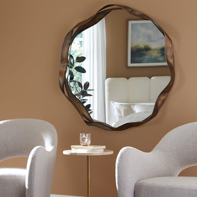 Uttermost 08225 Catch The Wave 41" Diameter Circular Flat Accent
