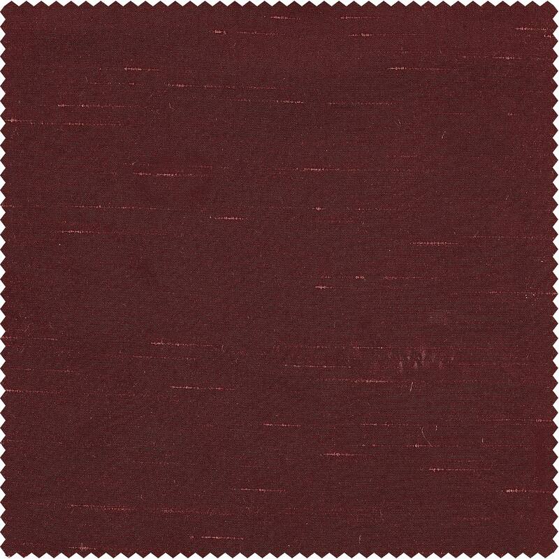 Exclusive Fabrics Textured Dupioni Faux Silk Blackout Grommet Curtain Panel