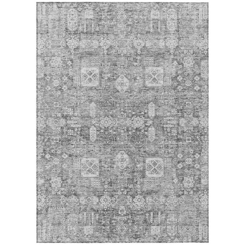 Machine Washable Indoor/ Outdoor Chantille Vintage Traditional Rug