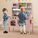 preview thumbnail 15 of 18, Wooden Pretend Play Kitchen Set for Toddlers - 28"L x 12"W x 35.5"H
