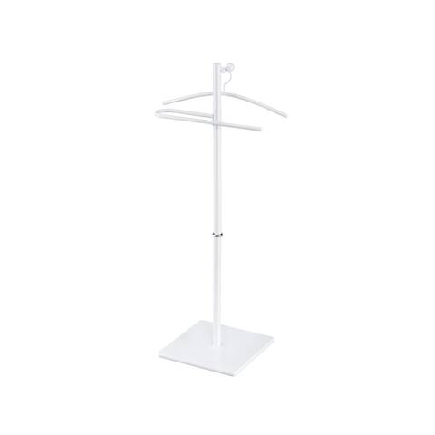 Proman Products Kumo Freestanding Metal Valet Stand Organizer with Removable Hanger, Trouser Bar, 18" W x 11.5" D x 41" H