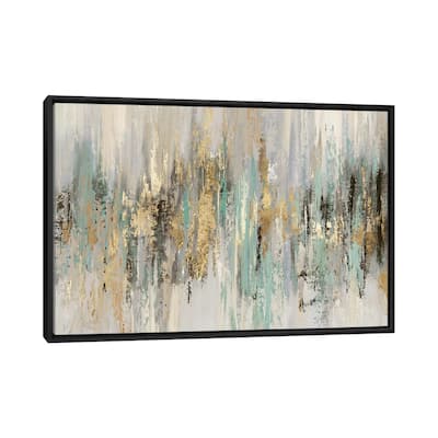 iCanvas "Dripping Gold I" by Tom Reeves Framed Canvas Print