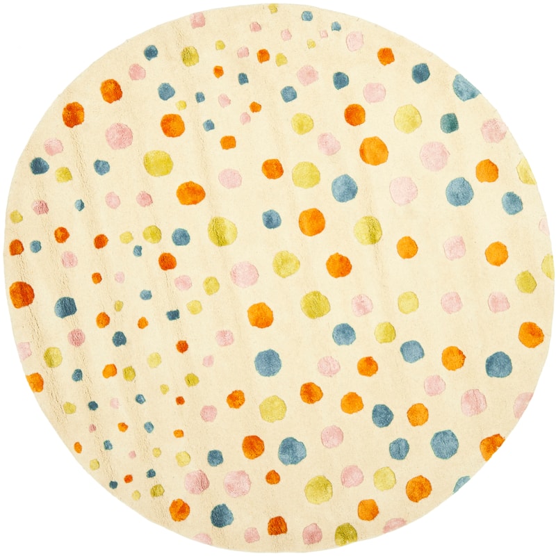SAFAVIEH Handmade Soho Kati Polka Dots N.Z. Wool Rug