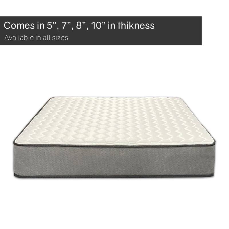 Onetan, 10-Inch Medium Firm Tight top High Density Poly Foam Rolled Mattress for RV, Cot, Folding Bed & Daybed