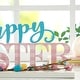 preview thumbnail 30 of 37, Glitzhome Wooden Happy EASTER HOP with Artificial Rattan Table Sign Decor Centerpiece