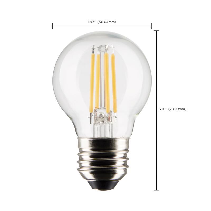 4 Watt G16.5 LED Clear Medium Base 5000K 120 Volt 2-Pack