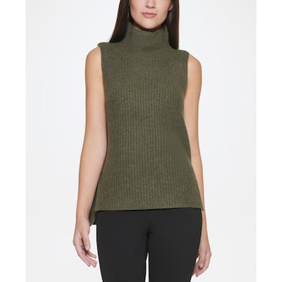 DKNY Sleeveless Turtleneck Sweater