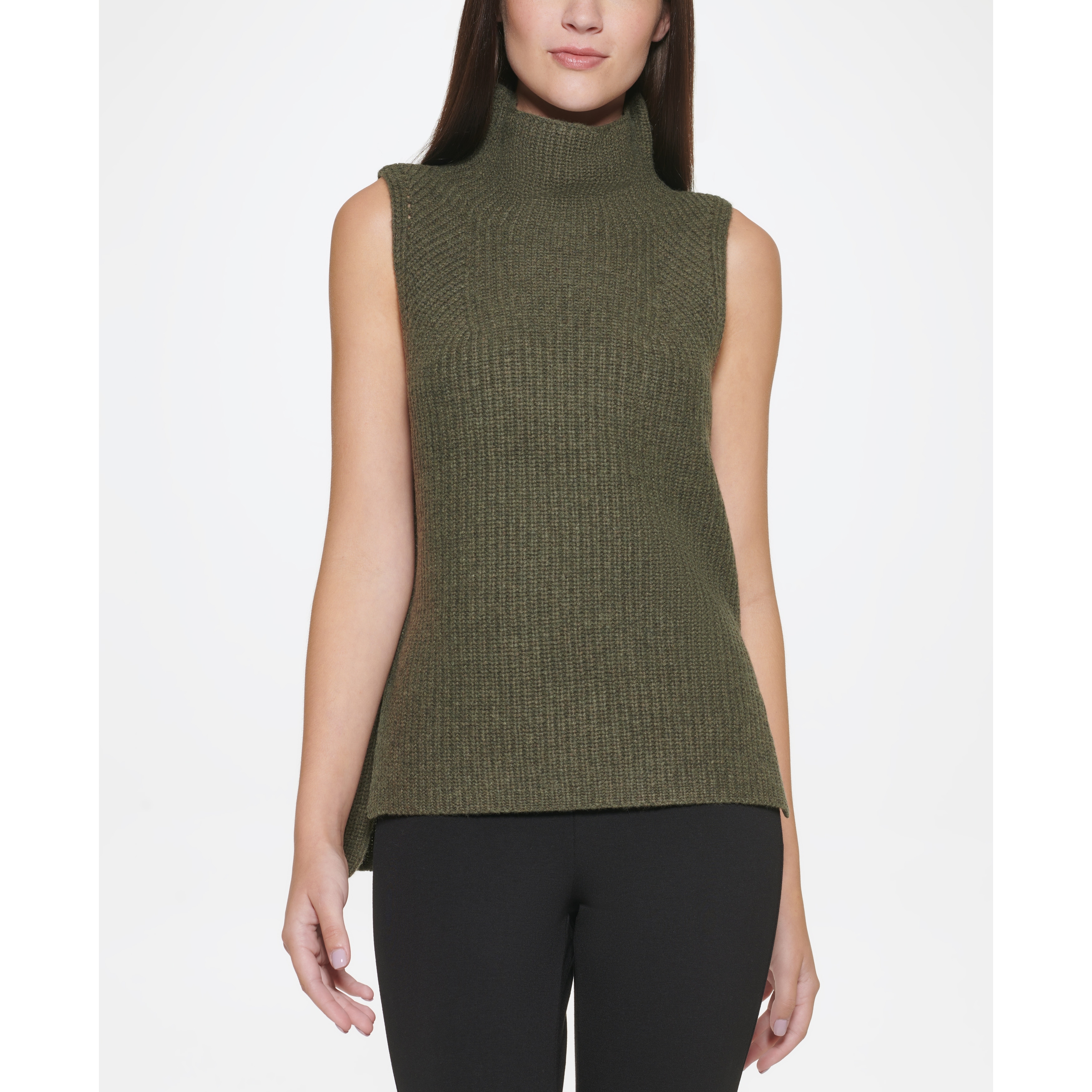 DKNY Sleeveless Turtleneck Sweater