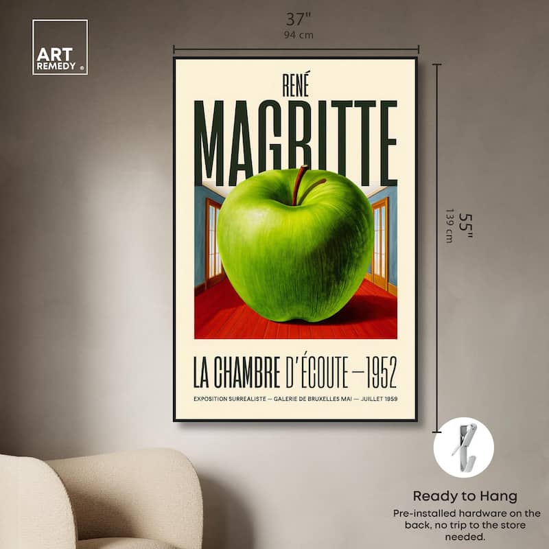 Magritte's Apple Room Canvas by Art Remedy