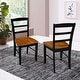 preview thumbnail 74 of 128, International Concepts Solid Wood Madrid Ladderback Chairs, Set of 2 - N/A