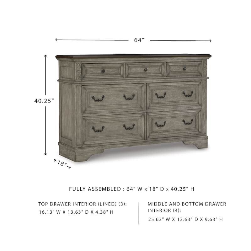 Ashley Furniture Lodenbay Gray & Brown Dresser