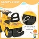 preview thumbnail 7 of 5, Ride On Excavator Pull Cart, Kids Digger Ride on Truck with Horn, Under Seat Storage, Sit and Scoot Pretend Play Toy