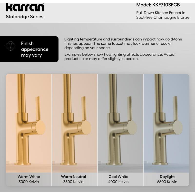 Karran USA KKF710 Stalbridge 1.8 GPM Single Hole Pull Down Kitchen
