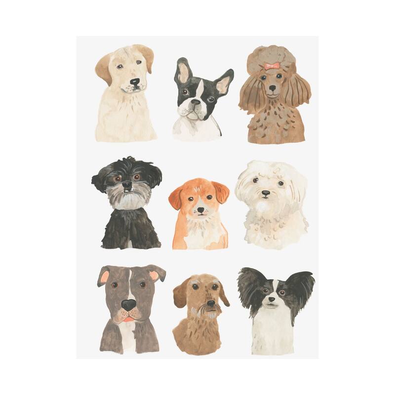 Doggos & Puppers II (36 x 48) Canvas Art Print - Large