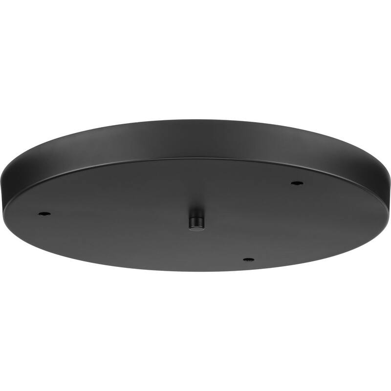 Canopy Kit 15-1 2" Round for Up to 3 Pendants - Matte Black - 15.5 in x 15.5 in x 1.37 in - 15.5 in x 15.5 in x 1.37 in