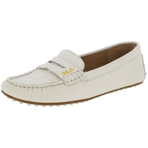 Shop Lauren Ralph Lauren Womens Belen Driving Moccasins Leather