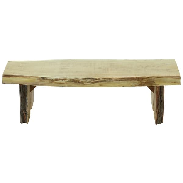 slide 2 of 7, Live Edge Locust Wood 3' Briar Patch Flower Pot Bench