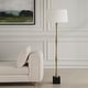 preview thumbnail 3 of 5, Uttermost Shino Antique Brass Floor Lamp - 66'' H X 20'' W X 20'' D