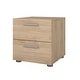 preview thumbnail 50 of 78, Porch & Den Angus Foiled 2-drawer Nightstand Jackson Hickory