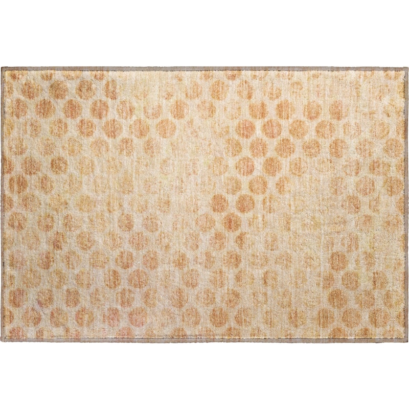 Premium Washable Super Soft Vintage Dotty Mayfield Rug