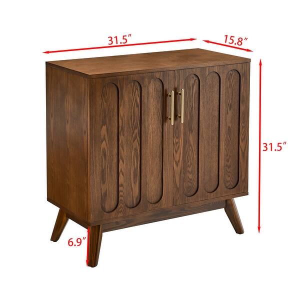 Versatile Mid Century Modern Storage Cabinet with Adjustable Shelves and Sturdy Construction