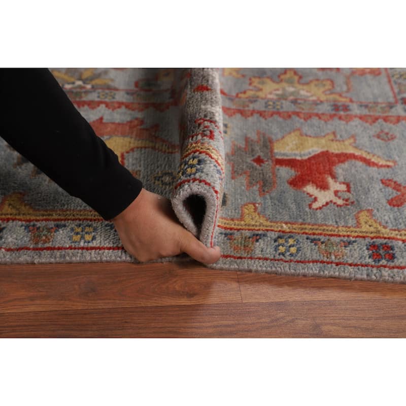 Floral Oushak Oriental Area Rug Handmade Wool Carpet - 8'2"x 9'9"
