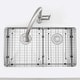 preview thumbnail 11 of 21, STYLISH 32 inch Stainless Steel 16G Double Bowl Low Divider Undermount Sink - Brushed Stainless Steel - 32" x 18" x 10"