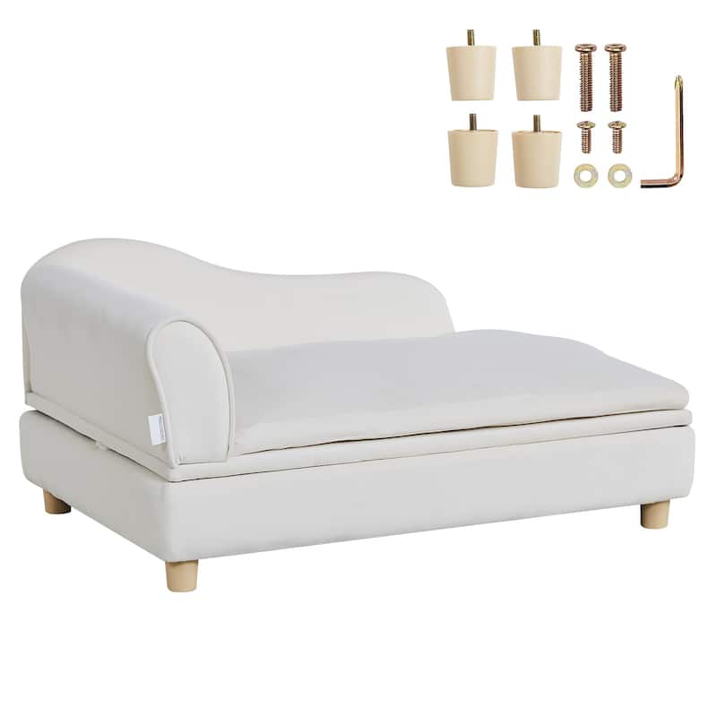 Pet Sofa Soft Velvety Dog Sofa Bed Cat Sofa