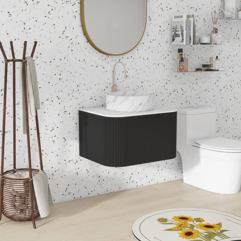Wall Mounted Bathroom Vanity with Sink