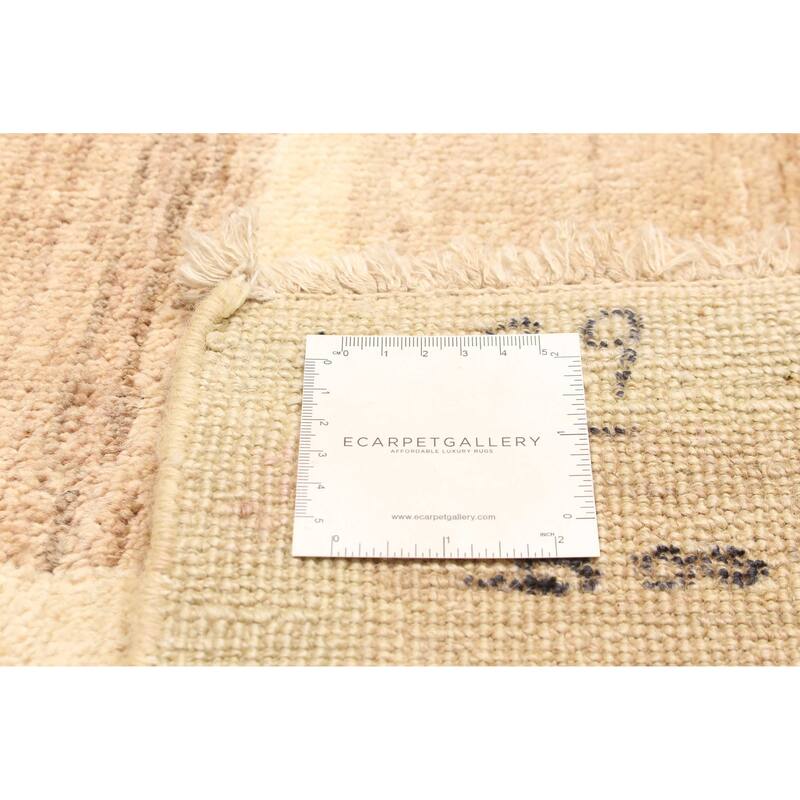 ECARPETGALLERY Hand-knotted Peshawar Ziegler Khaki Wool Rug - 6'6 x 6'2