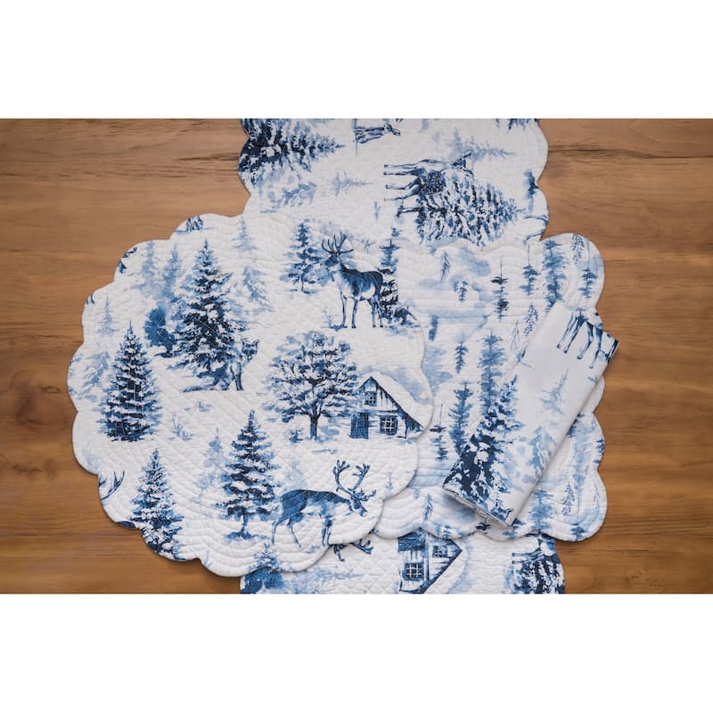 Frasier Round Placemats Set of 6, 17"