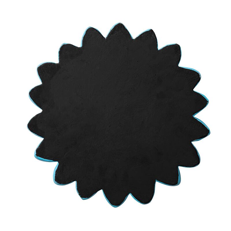 Glitzhome 6-Piece Butterfly and Bee on Daisy Cement Stepping Stones Pathway Decor - 10 in