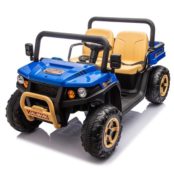 Kids Ride On Truck with 24V Battery Remote Control and 3 Speed Settings Ages 3 8 Bed Bath Beyond 41582751