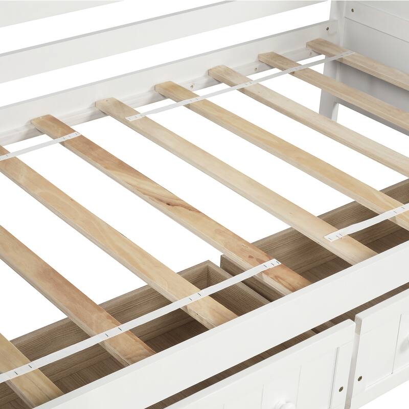Space-saving Twin Daybed with Pull-out Drawers for Kids or Guest Room