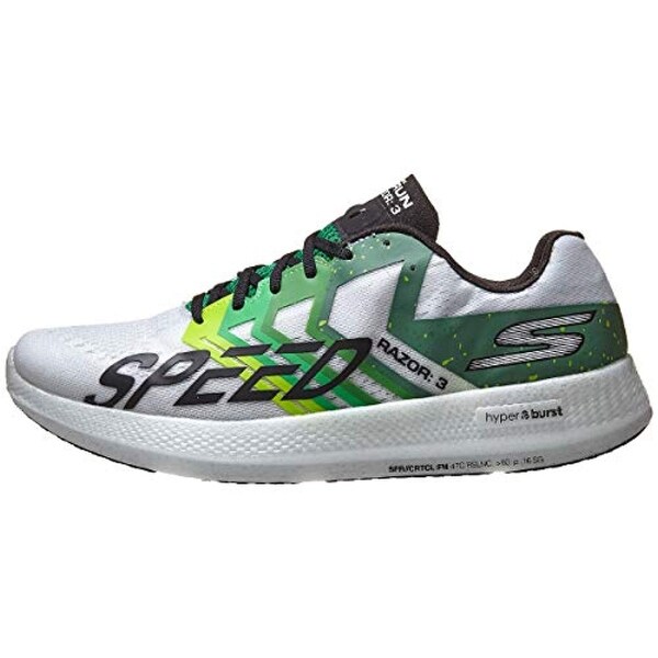 skechers go run 5 mens white