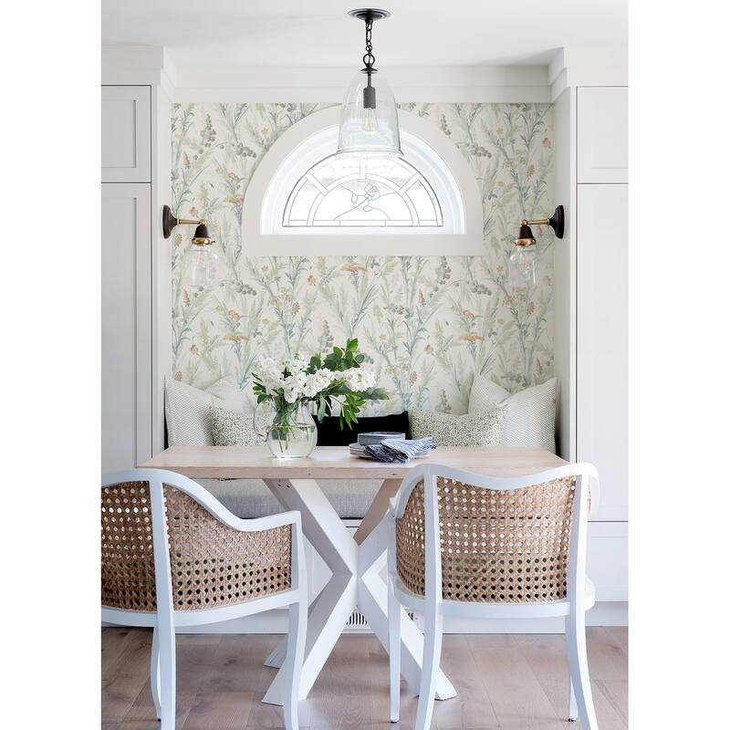 Botanical Gloucester Hillaire Wheat Meadow 33 ft L X 20.5 in W Wallpaper.