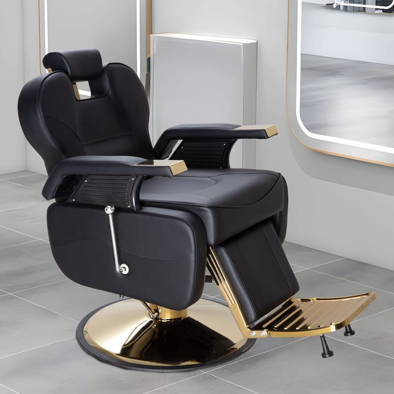Upgrated Hydraulic Reclining Barber Chair Salon Chairs for Hair Stylist