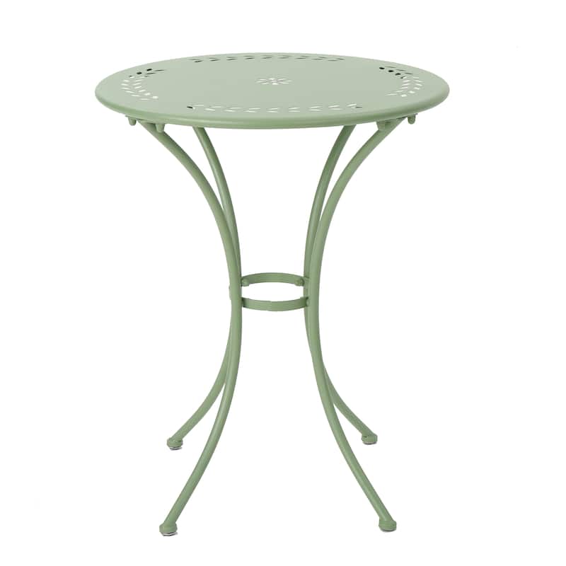 Roomfitters 3-Piece Metal Bistro Set, Outdoor Patio Table and Chairs for Balcony, Garden or Deck